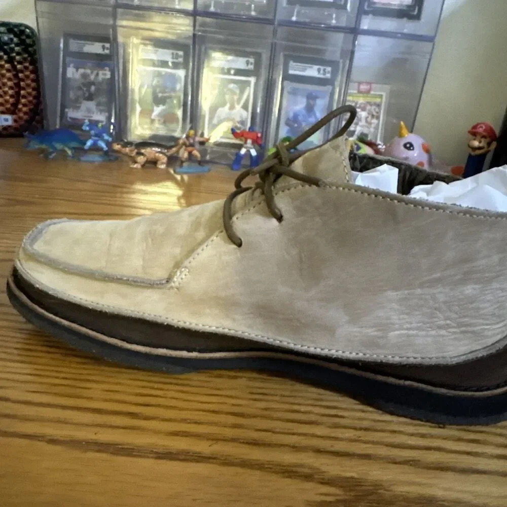Timberland Mens Tan Leather/Suede Moc Toe Chukka Boots Size 10M See Pictures